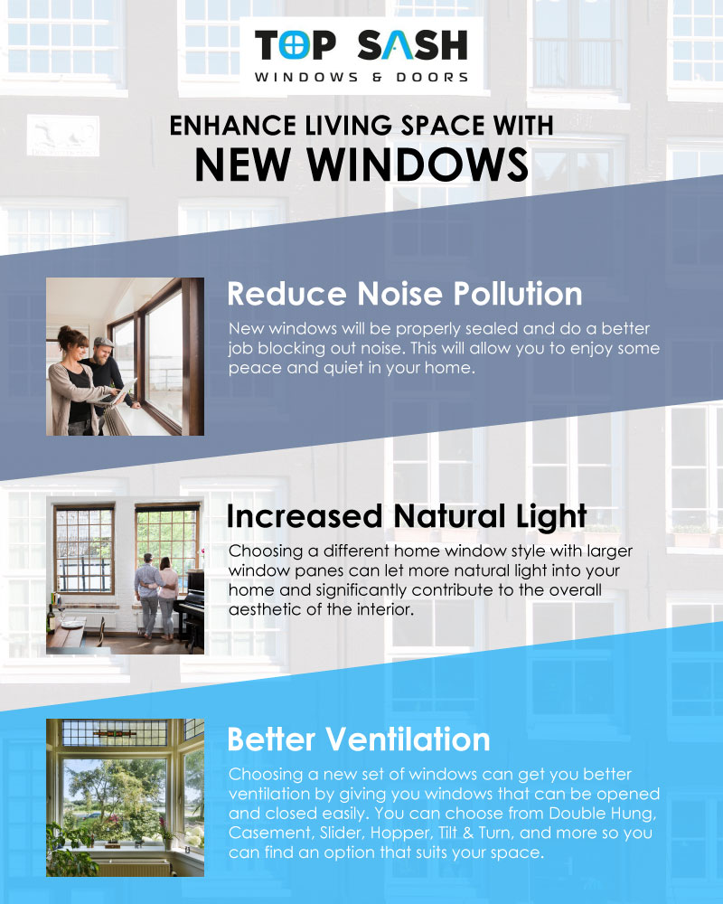 enhance home with new windows infographic